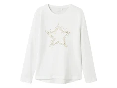 Name It bright white stjerne bluse